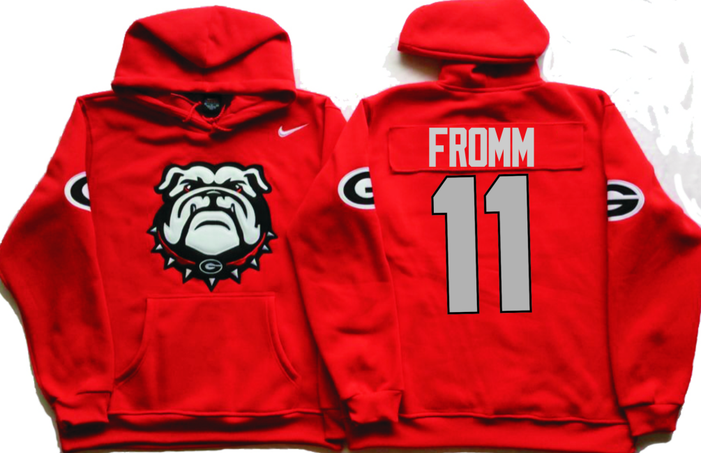 NCAA Men Georgia Bulldogs Red #11 FROMM->ncaa teams->NCAA Jersey